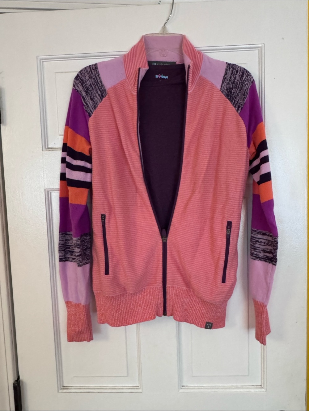 Title Nine Full Zip Sweater Cardigan with Matching Long Sleeve Shirt, Medium